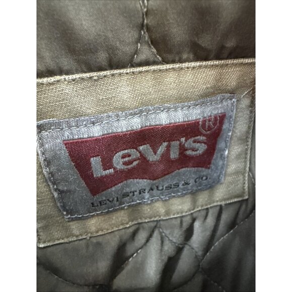 Levi’s Canvas Jacket Men S Khaki Pantina Military Cargo Utility - Picture 6 of 8